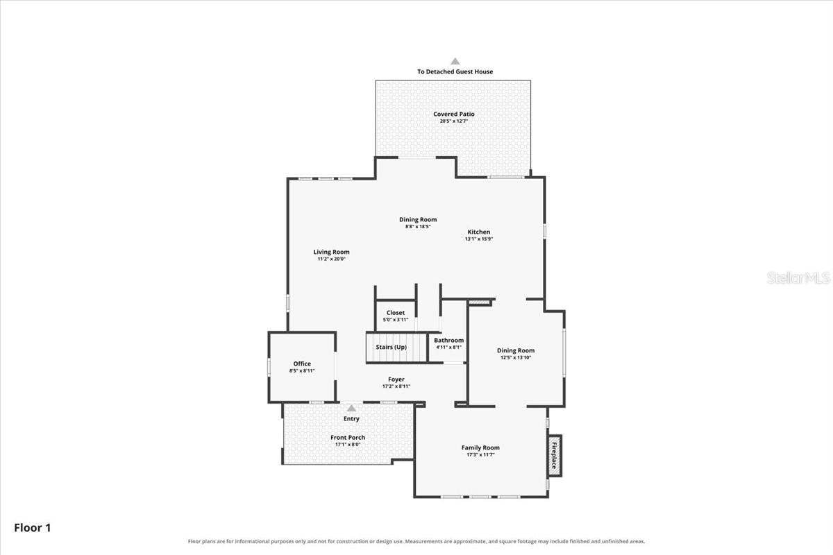 1719 7TH STREET, Sarasota, FL 34236 Primary Residence Floor Plan - First Floor
