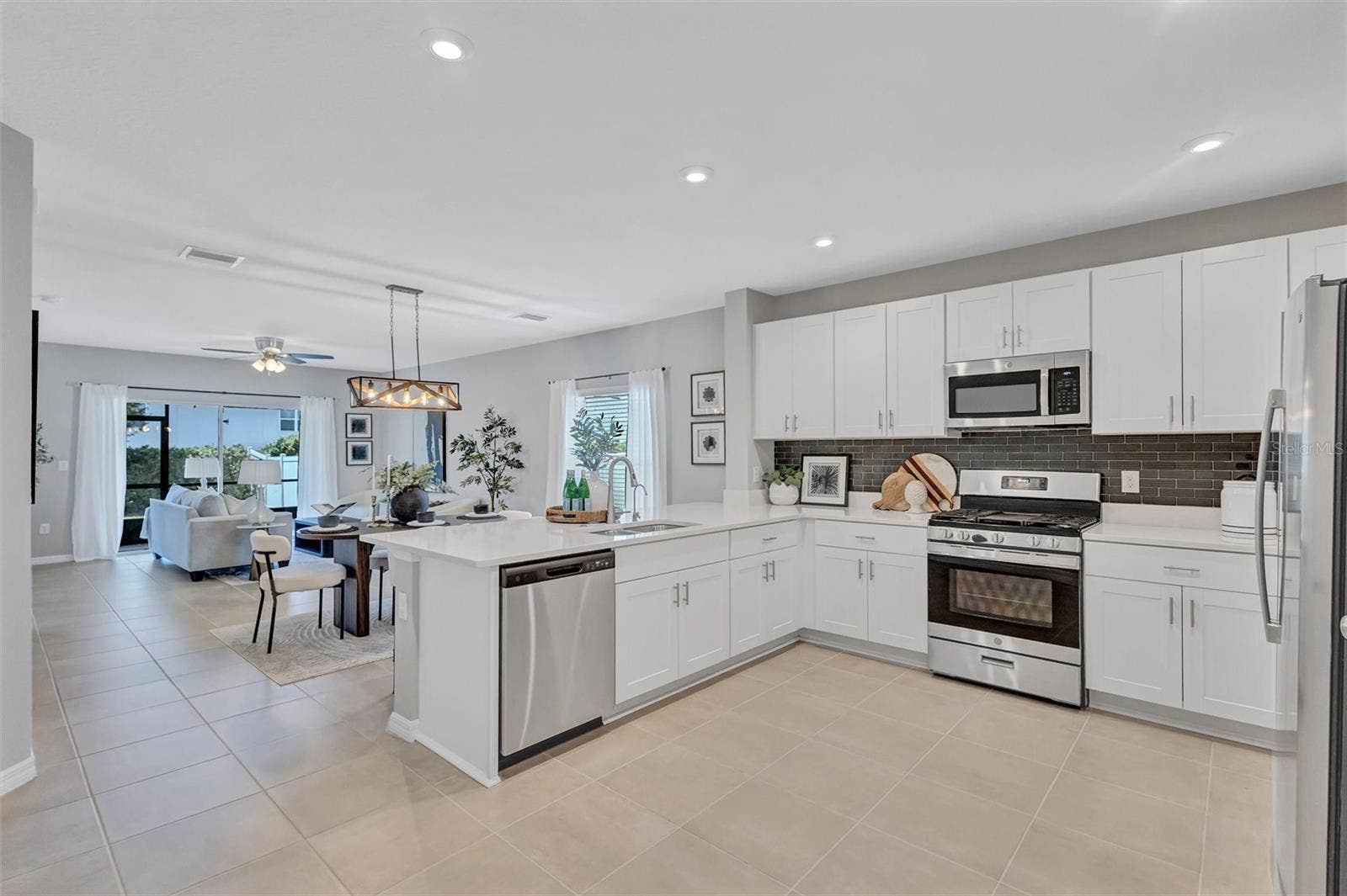 Quartz tops , gas stove, what more can you ask for?