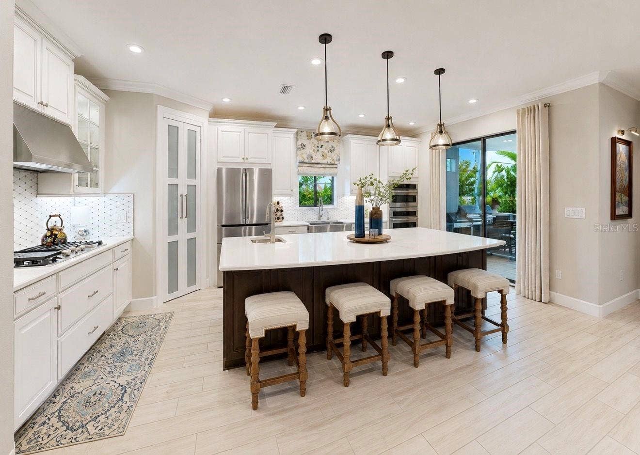 Kitchen with Upgraded Cabinetry and Large Kitchen Island