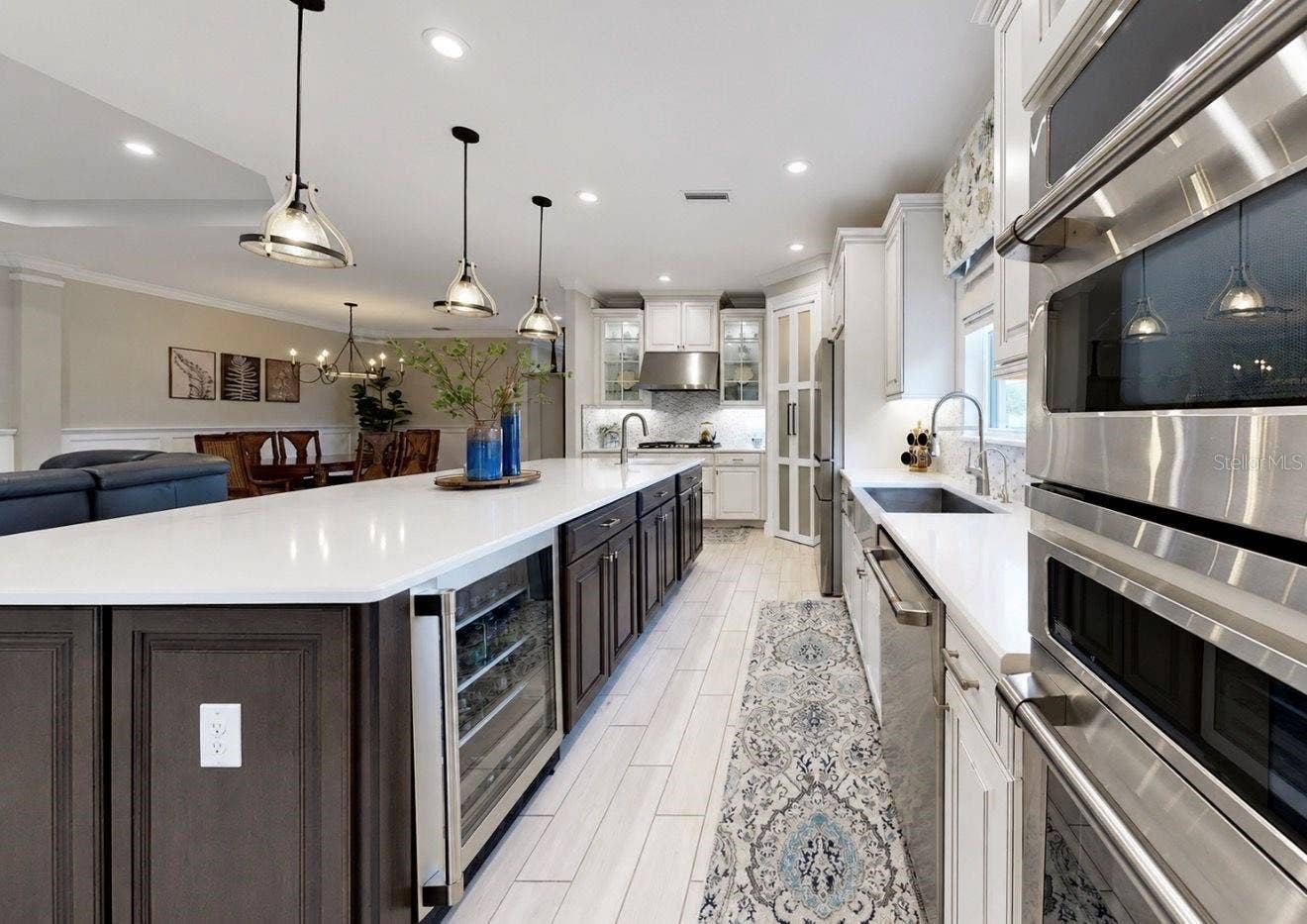 Kitchen with Wine Cooler