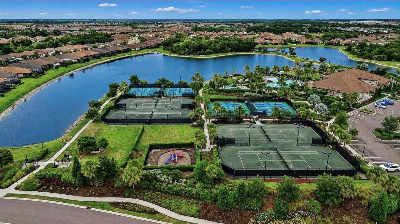 Tennis Courts, Pickleball Courts, and Playground