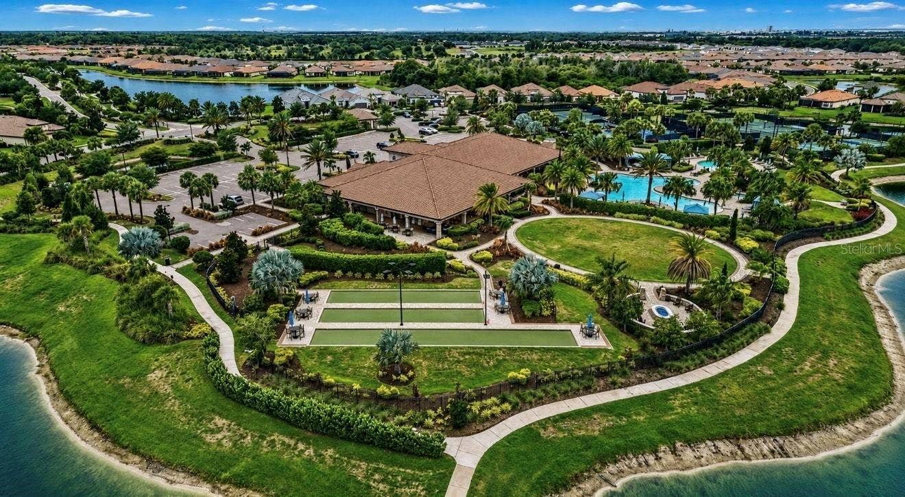 Amenity Center with Bocce Ball Courts