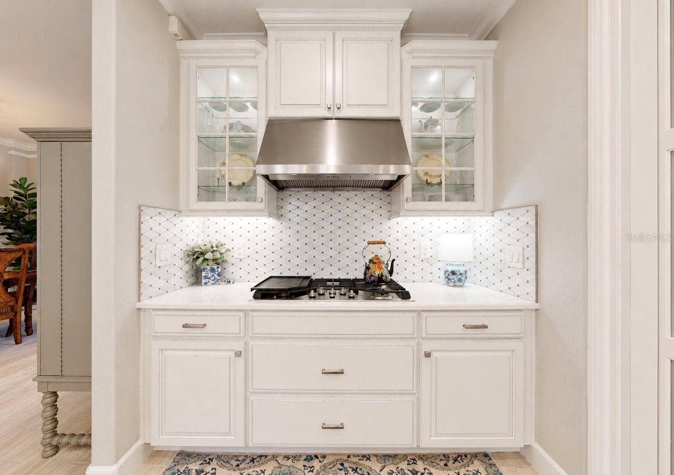 Kitchen with Upgraded Cabinetry and Cooktop