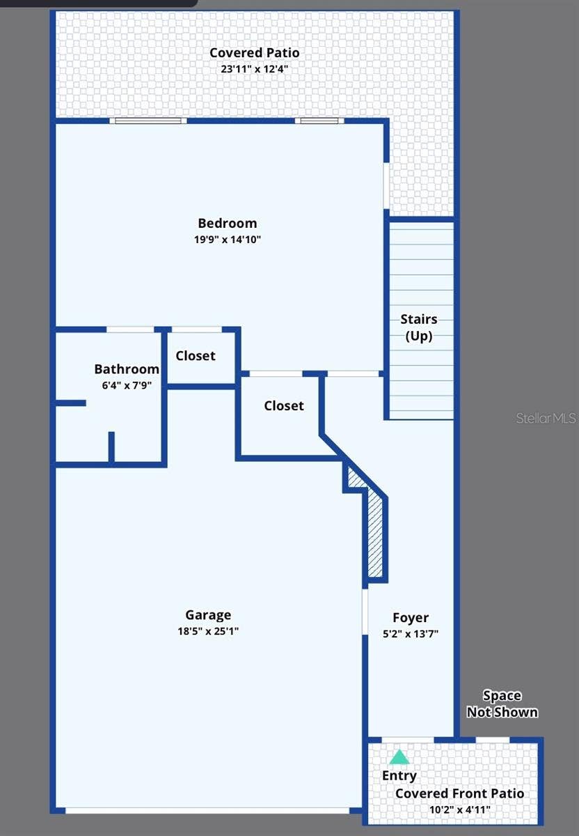 1014 34TH DRIVE W, Palmetto, FL 34221 1st Level - Garage 2nd Level - Bedroom 4 /flex/ ensuite