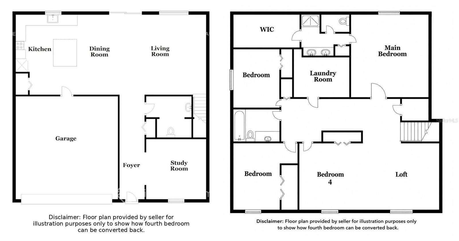 5512 OLANO STREET, Palmetto, FL 34221 Seller provided illustrative floor plan, for example purposes only
