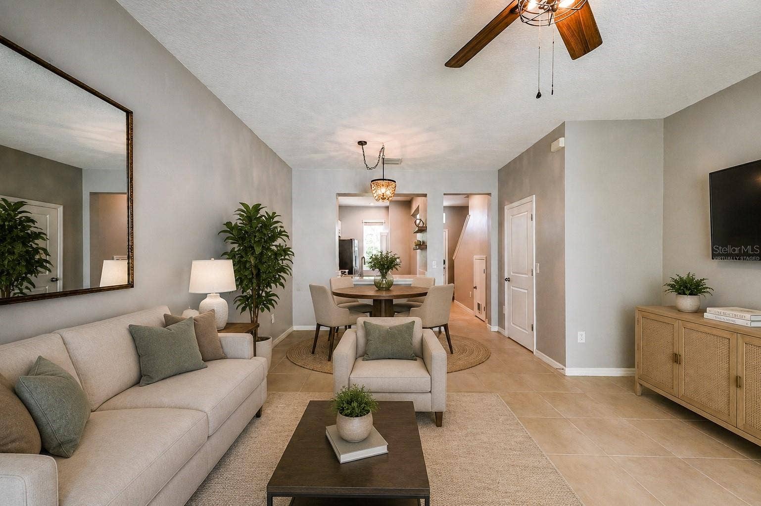 6130 FAIRMONT LANE, Palmetto, FL 34221 Virtually Staged Living Room