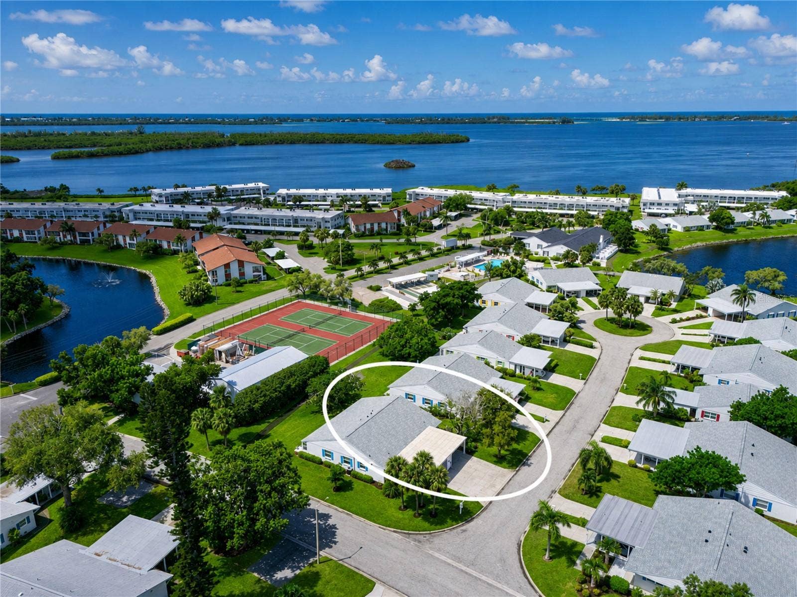 9406 ANDOVER CIRCLE, Bradenton, FL 34210 Villa location highlighted in white