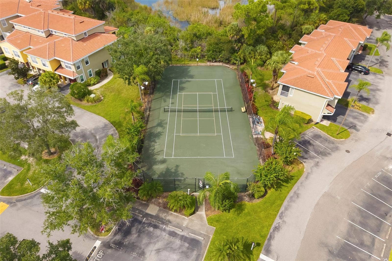 5500 BENTGRASS DRIVE, #6-203, Sarasota, FL 34235 Tennis & Pickleball Court.