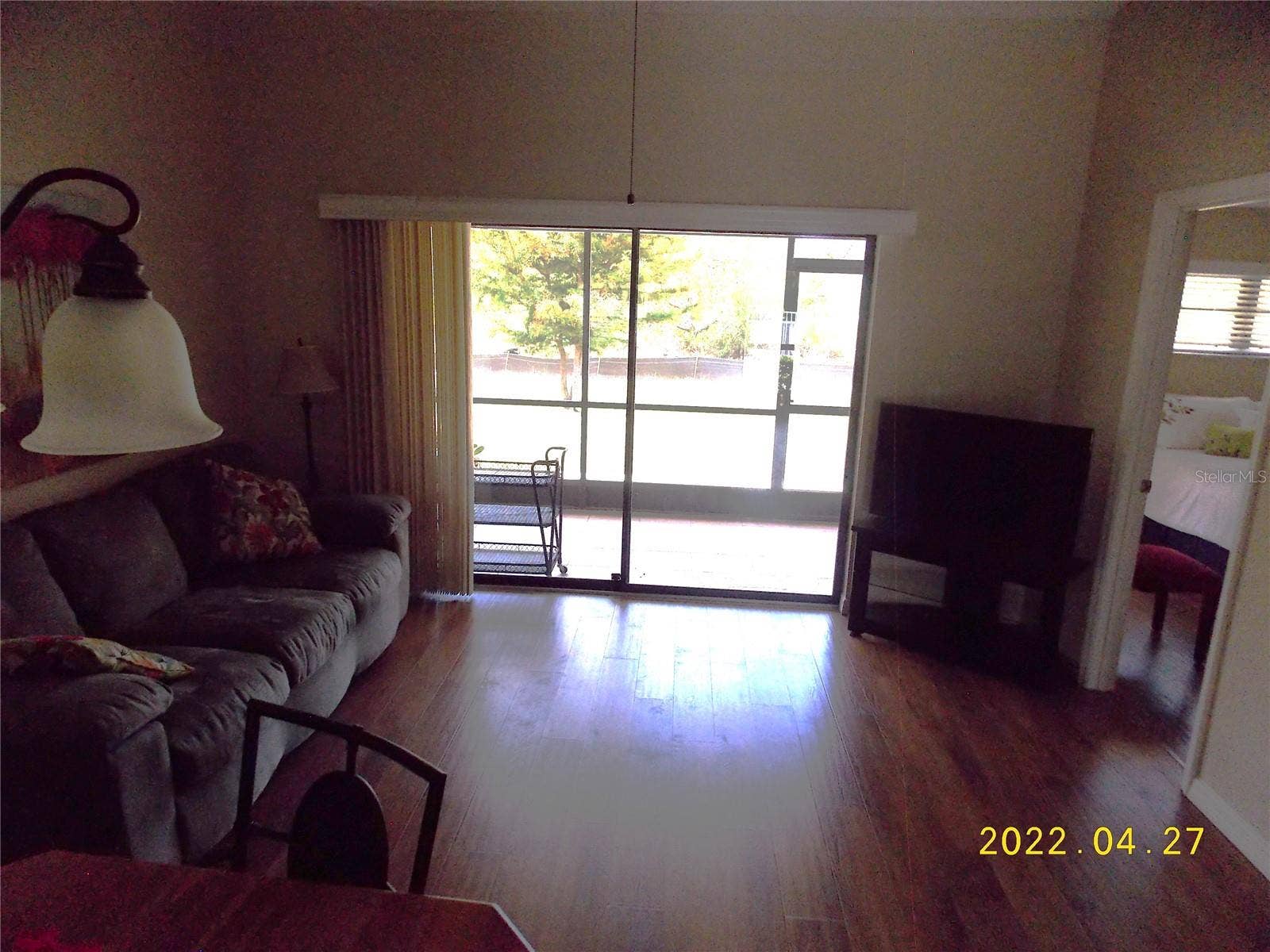 View from living room to lanai