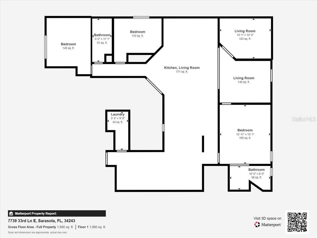7739 33RD LANE E, Sarasota, FL 34243 Floor Plan