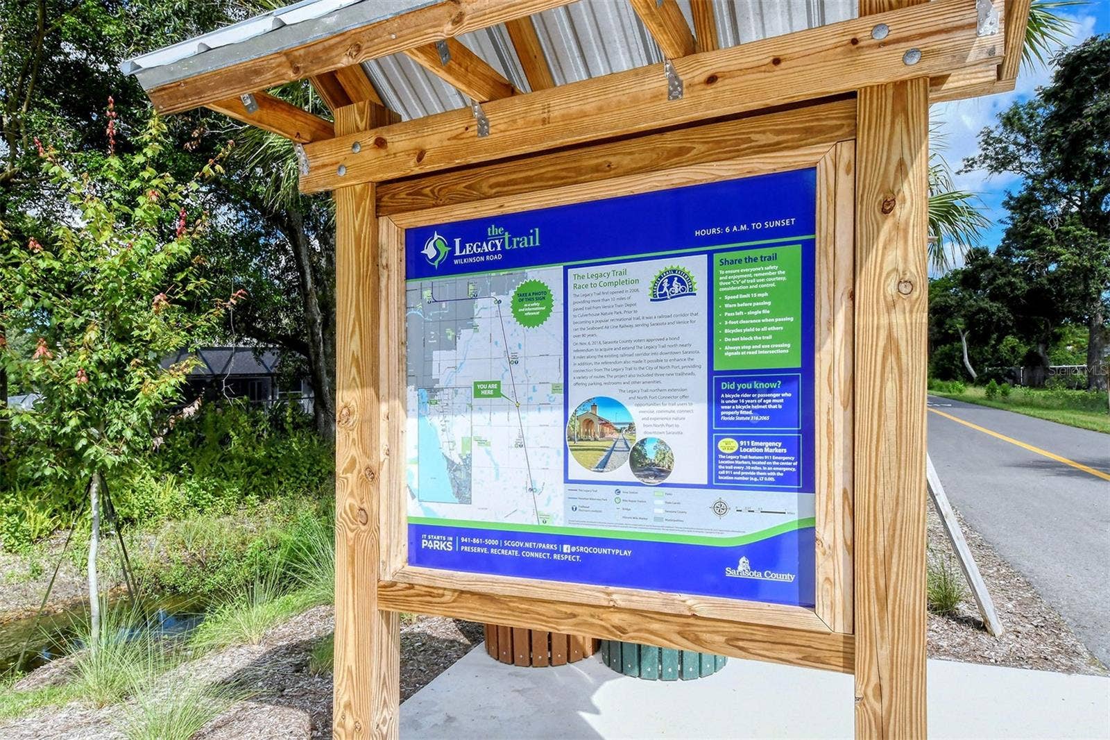 335 PARK TRACE BOULEVARD, Osprey, FL 34229 Legacy Map for Biking
