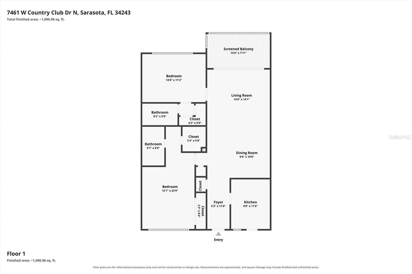 7461 W COUNTRY CLUB DRIVE N, #408, Sarasota, FL 34243