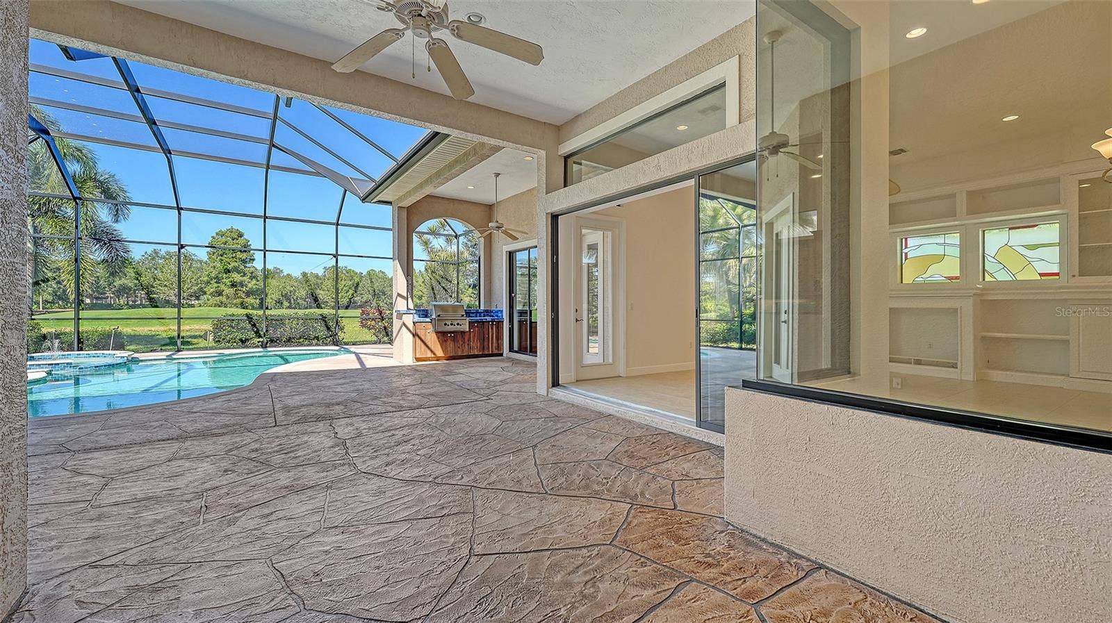 13978 SIENA LOOP, Lakewood Ranch, FL 34202 Spacious lanai with plenty of under roof space