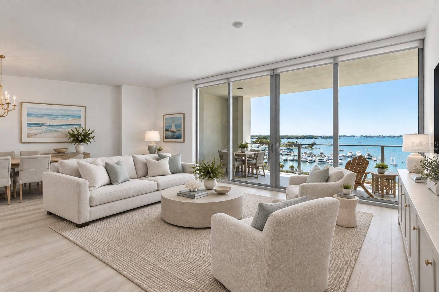 Virtually Staged- Expansive Living and Dining Areas