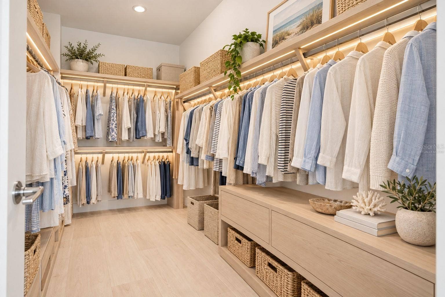 Virtually Staged- Primary Ensuite, Expansive Walk-In Closet