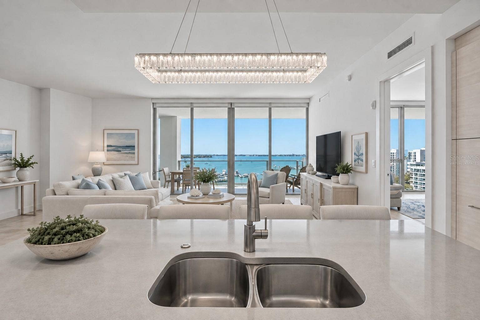 Virtually Staged- Great Room View