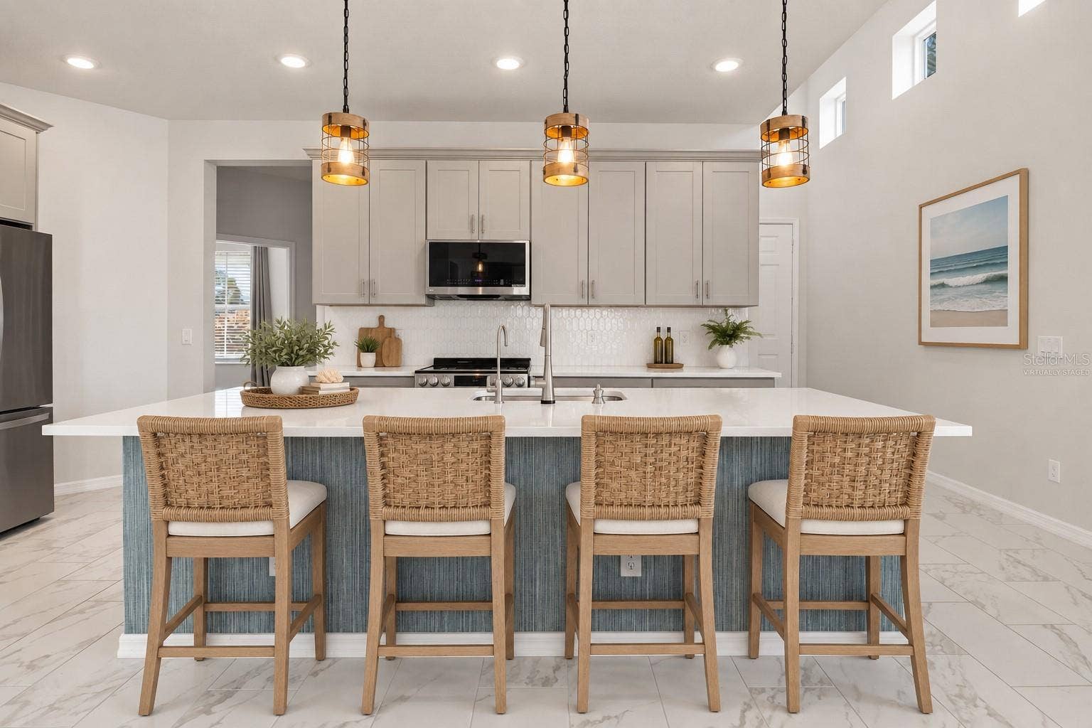 5706 MEZZANA RUN, Palmetto, FL 34221 Kitchen Island - Virtually Staged