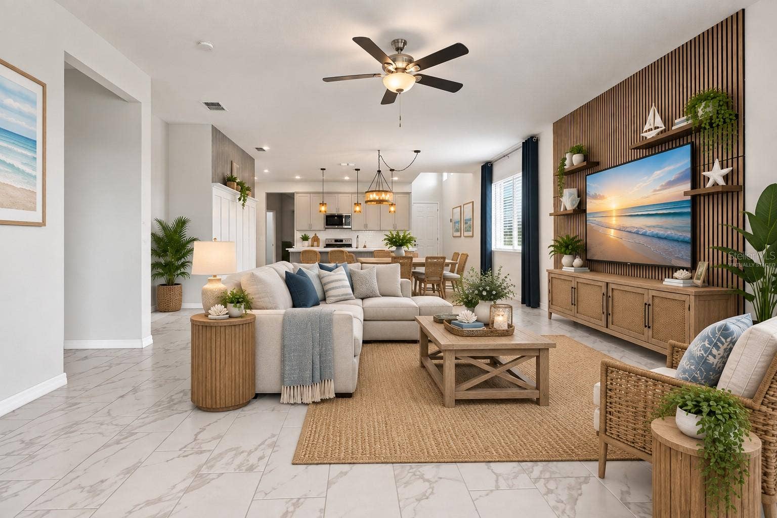 5706 MEZZANA RUN, Palmetto, FL 34221 Living Area - Virtually Staged