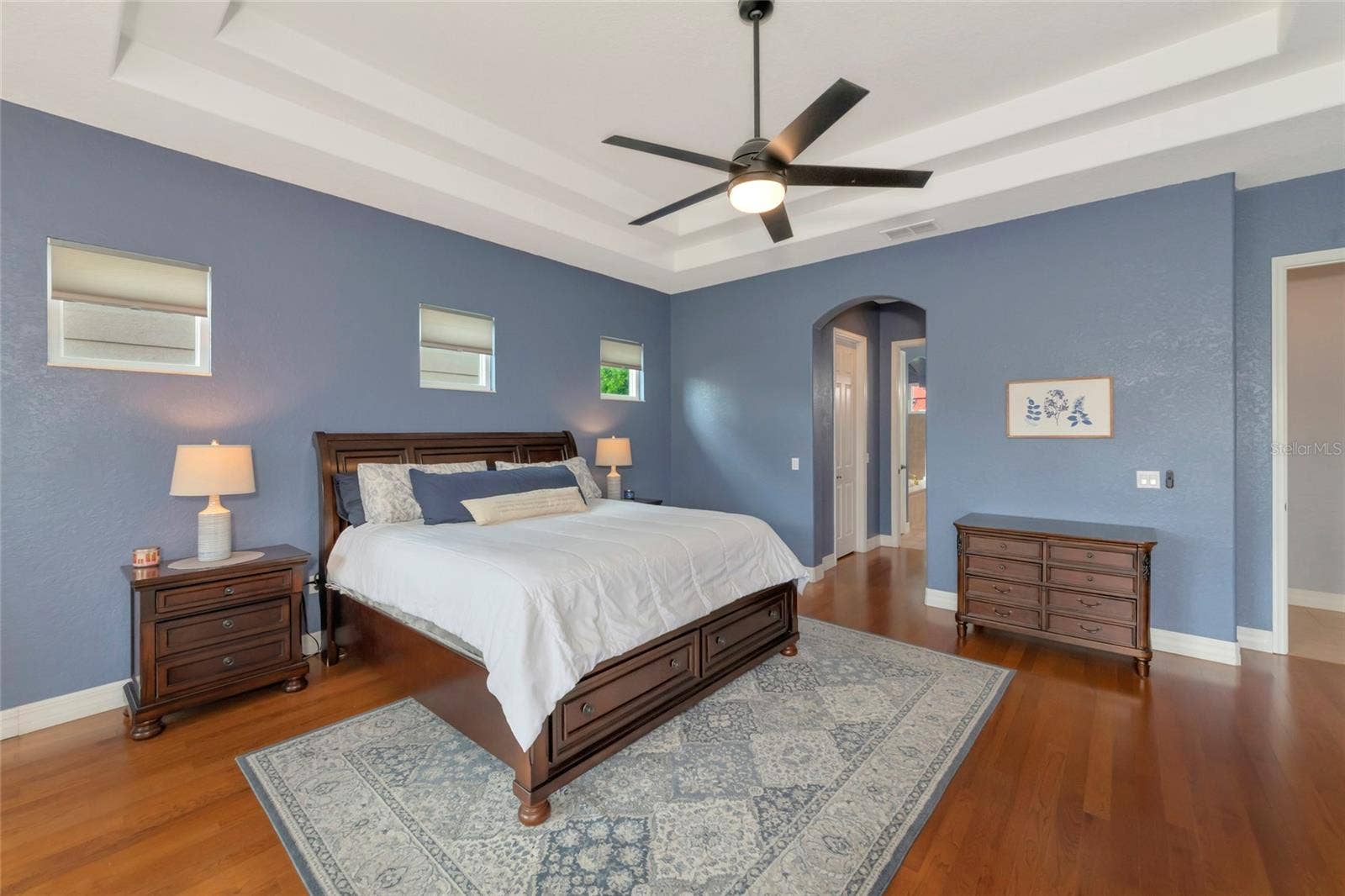 817 MARITIME COURT, Bradenton, FL 34212 Primary bedroom first floor, wood floors.