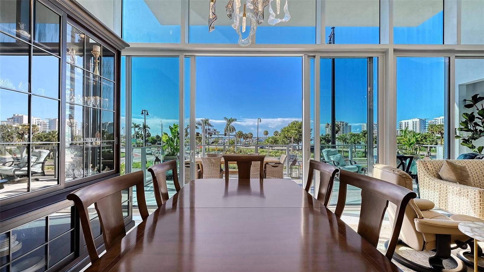 1155 N GULFSTREAM AVENUE, #207, Sarasota, FL 34236 Bathed in natural light, this refined space offers the perfect setting for memorable dining and upscale entertaining.