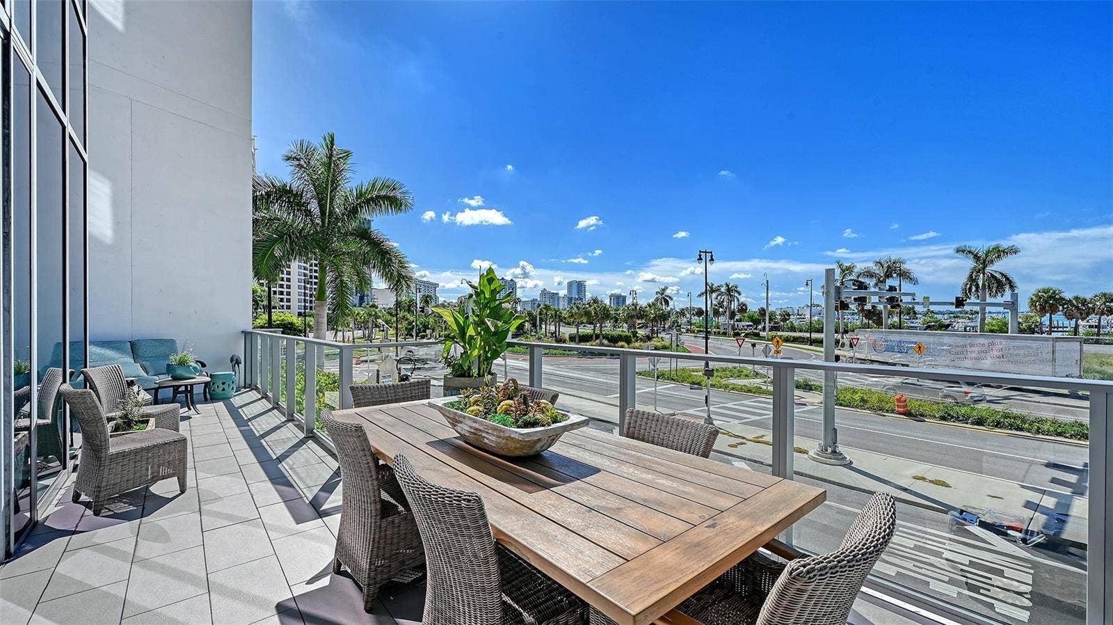 1155 N GULFSTREAM AVENUE, #207, Sarasota, FL 34236 Savor breathtaking morning sunrises as golden light illuminates the private terrace.