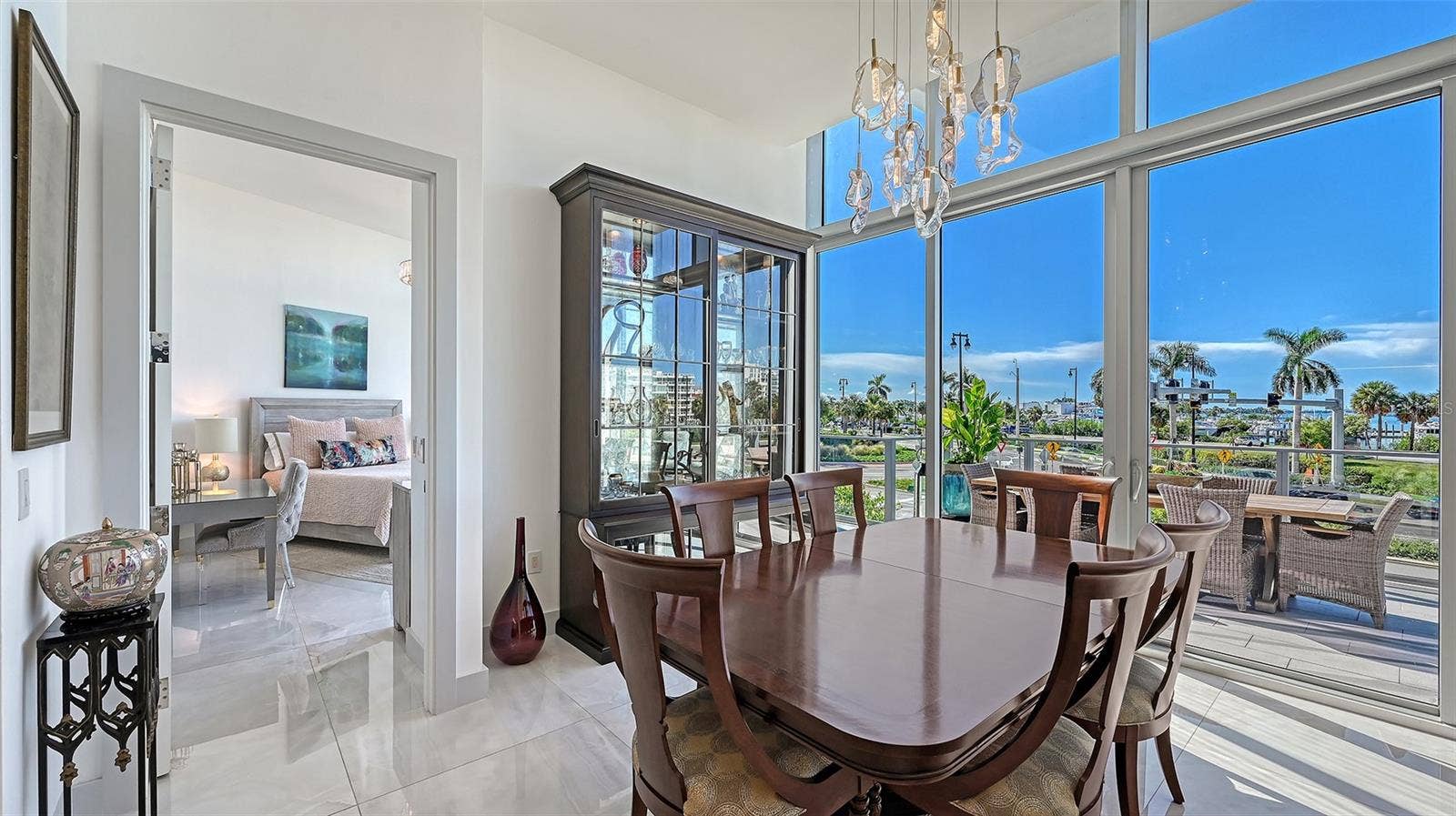 1155 N GULFSTREAM AVENUE, #207, Sarasota, FL 34236 Bathed in natural light, this refined space offers the perfect setting for memorable dining and upscale entertaining.
