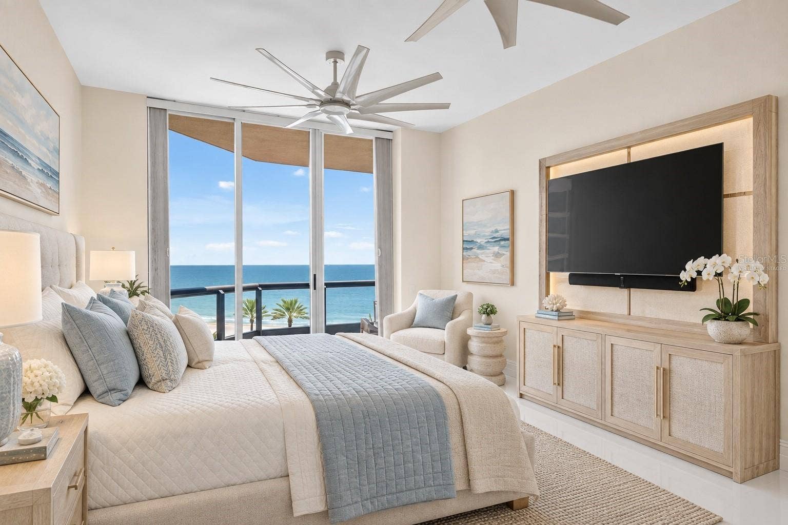 1281 GULF OF MEXICO DRIVE DRIVE, #707, Longboat Key, FL 34228 Virtually Staged - Primary Bedroom