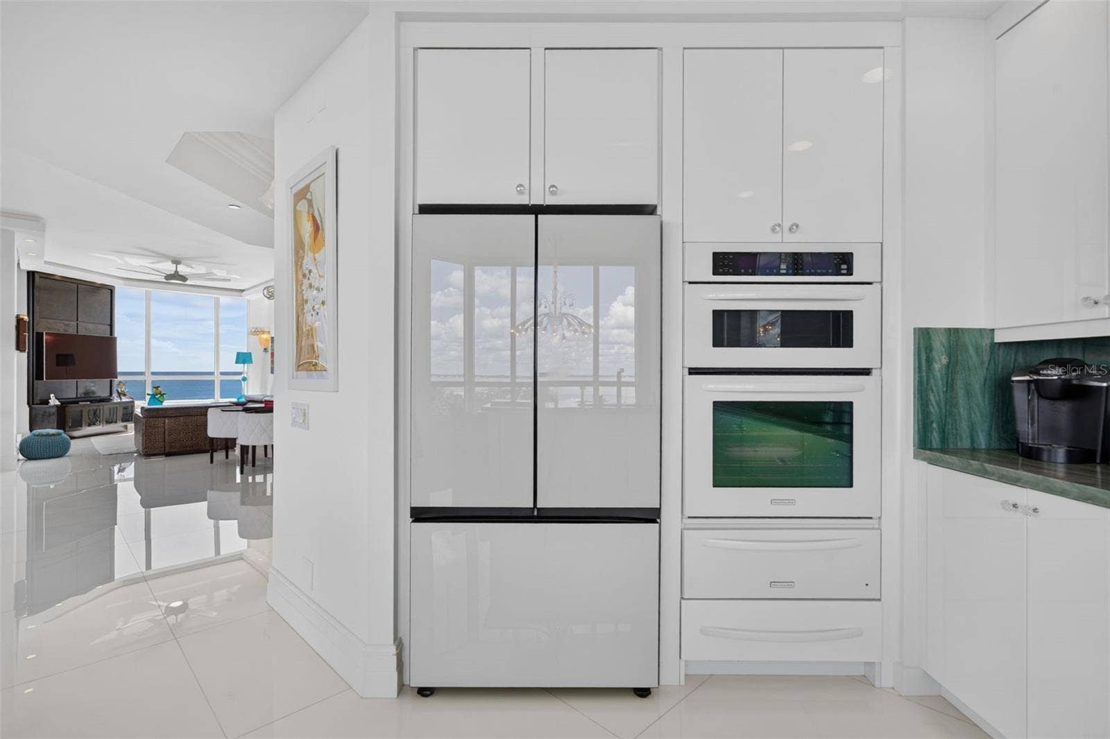 1281 GULF OF MEXICO DRIVE DRIVE, #707, Longboat Key, FL 34228 Kitchen with slight den view