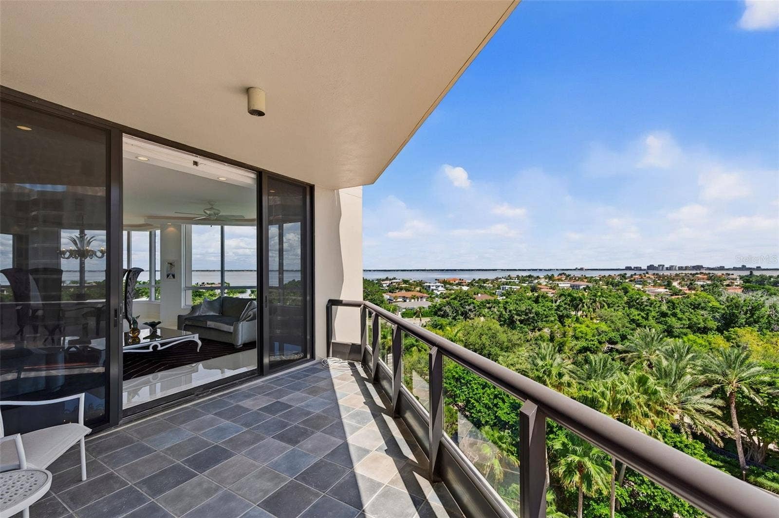 1281 GULF OF MEXICO DRIVE DRIVE, #707, Longboat Key, FL 34228 Southeast balcony view.
