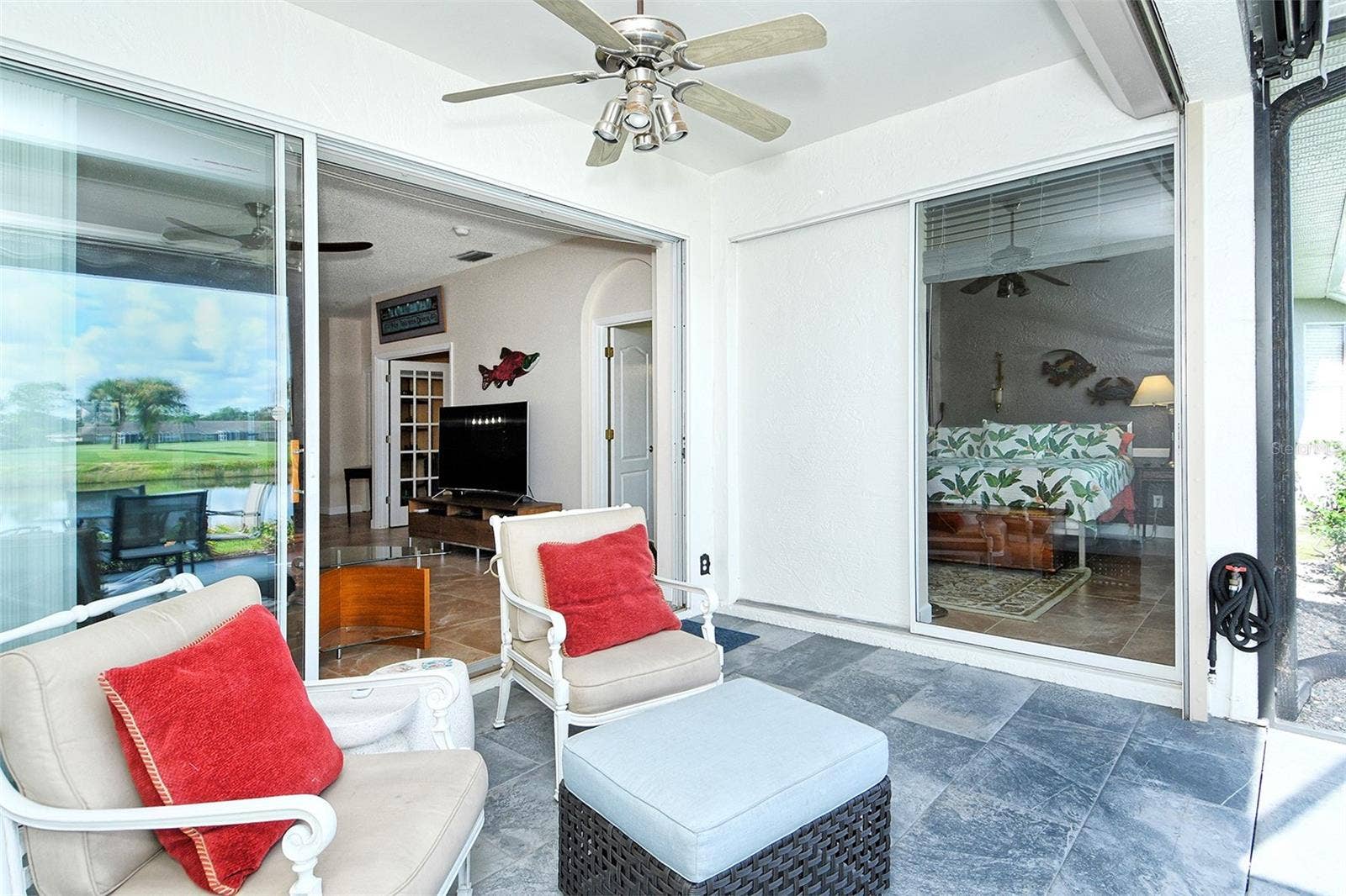 4951 CHASE OAKS DRIVE, Sarasota, FL 34241 Rear Lanai