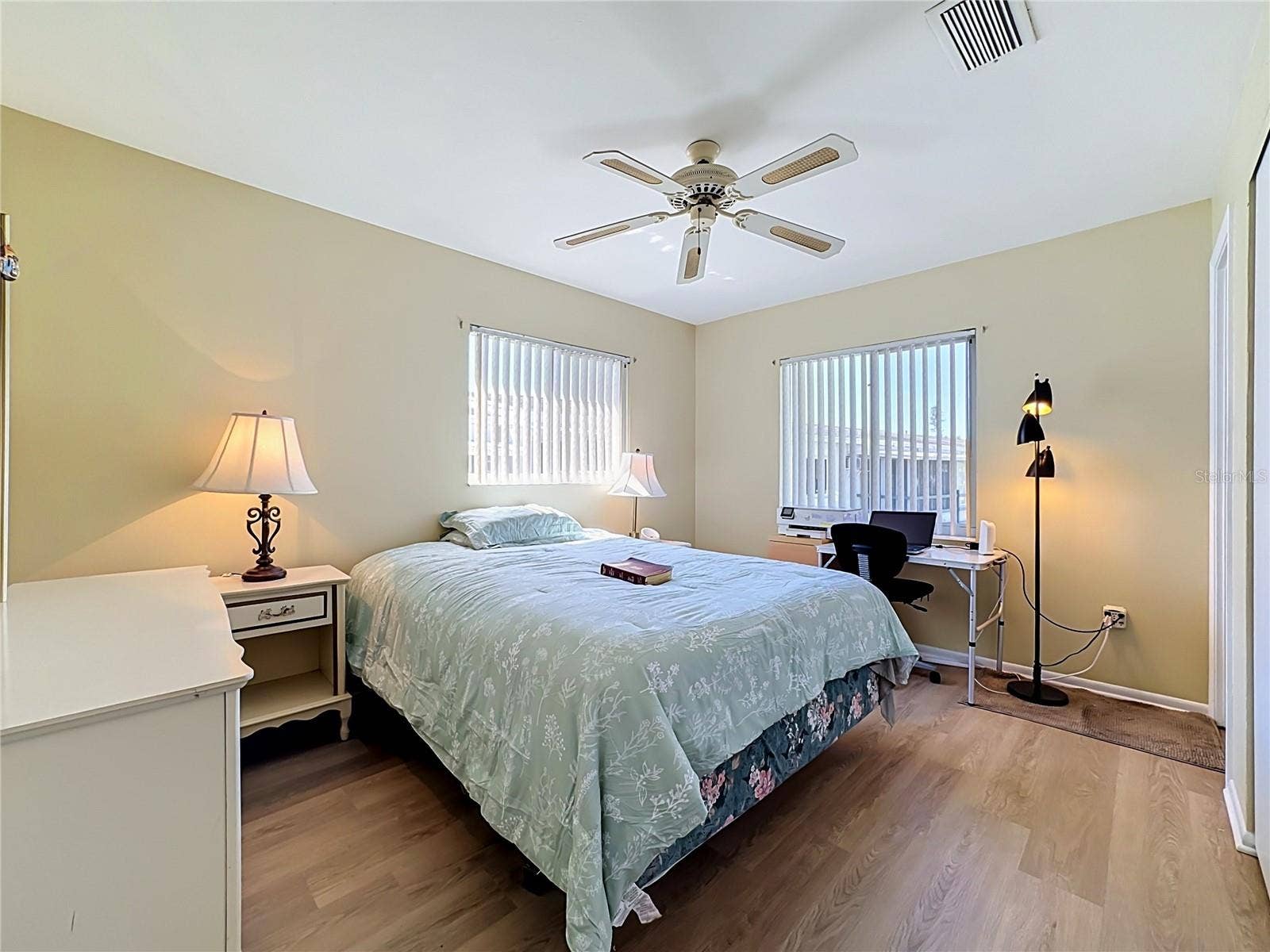 5898 17TH STREET W, #C31, Bradenton, FL 34207 Primary Bedroom With Ceiling Fan