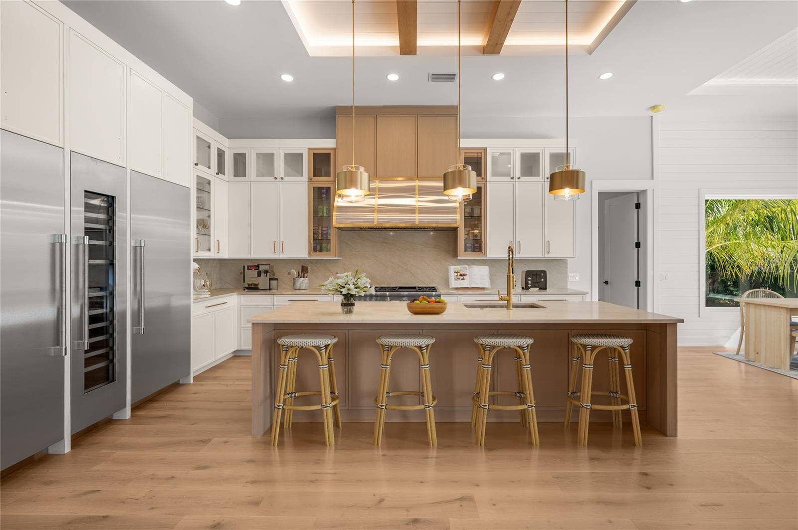 3360 BAYOU SOUND, Longboat Key, FL 34228 Virtually staged luxury chefs kitchenthoughtfully designed to impress