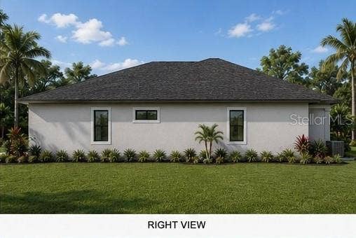 27414 SUNSET DRIVE, Punta Gorda, FL 33955 Rendering - home not yet built - Right Side view