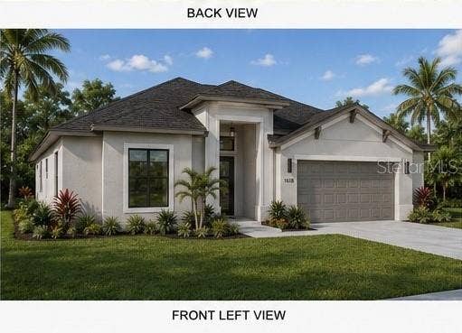 27426 SUNSET DRIVE, Punta Gorda, FL 33955 Rendering - home not yet built - Front Left view