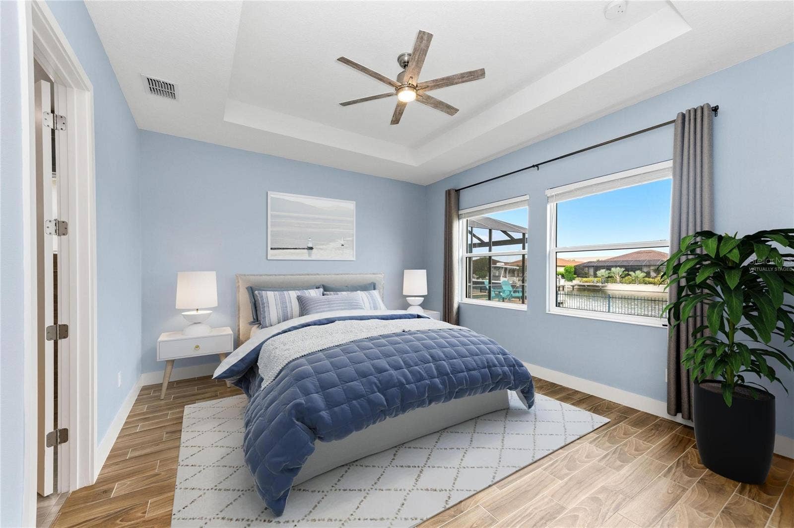 502 16TH AVE E AVENUE E, Palmetto, FL 34221 Virtually Staged Primary Bedroom