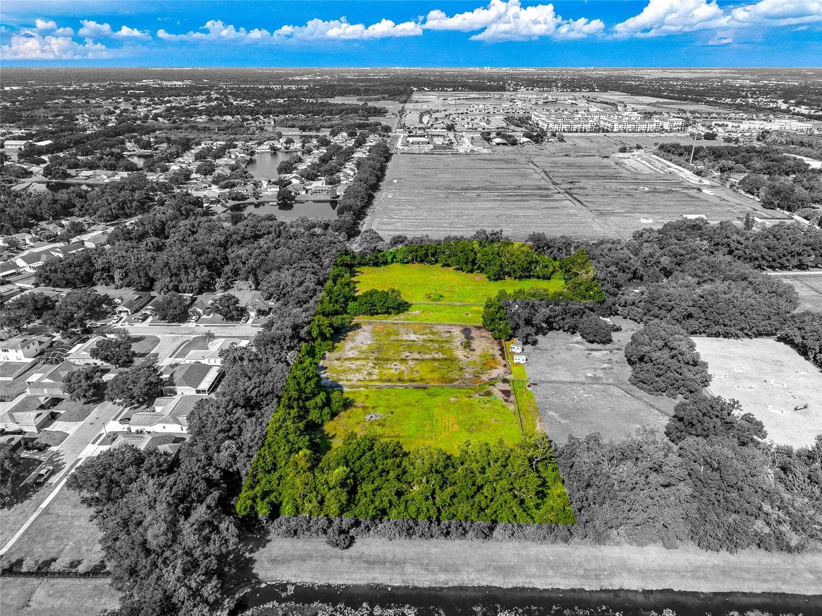 Drone view from the East