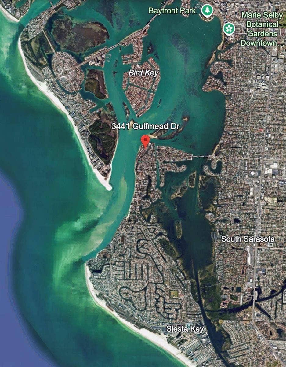 3441 GULFMEAD DRIVE, Sarasota, FL 34242 Boat out with no bridges, to the gulf.