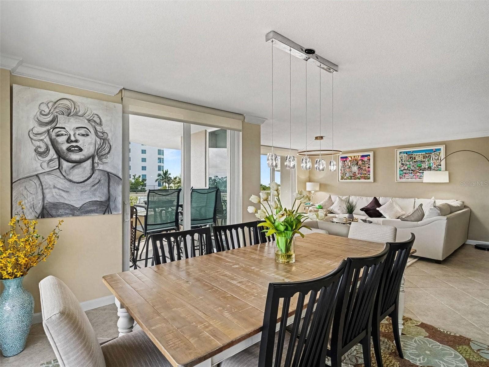 775 LONGBOAT CLUB ROAD, #304, Longboat Key, FL 34228 Dining opens to Living room and Balcony
