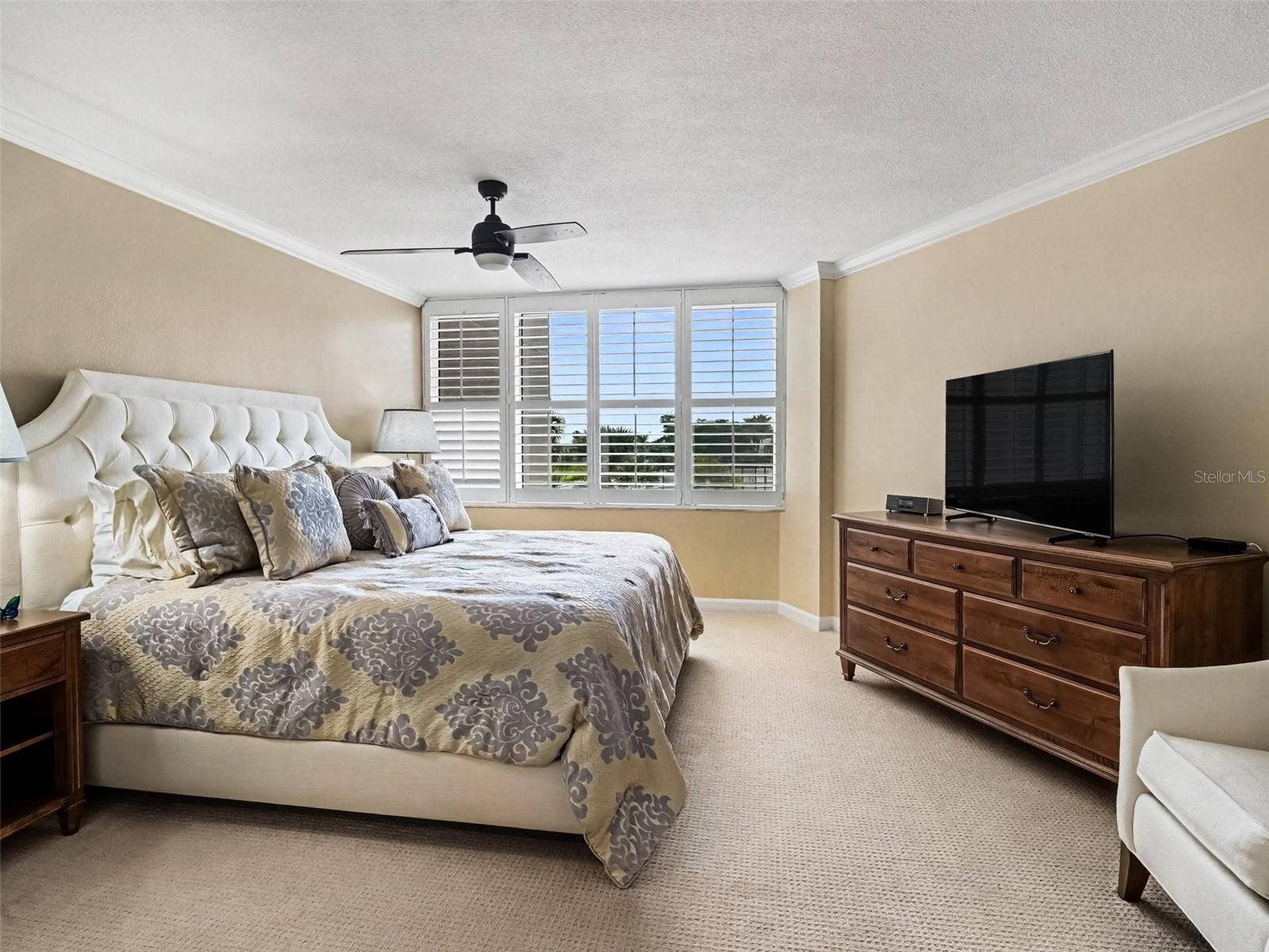 775 LONGBOAT CLUB ROAD, #304, Longboat Key, FL 34228 Primary Bedroom overlooks Golf Course