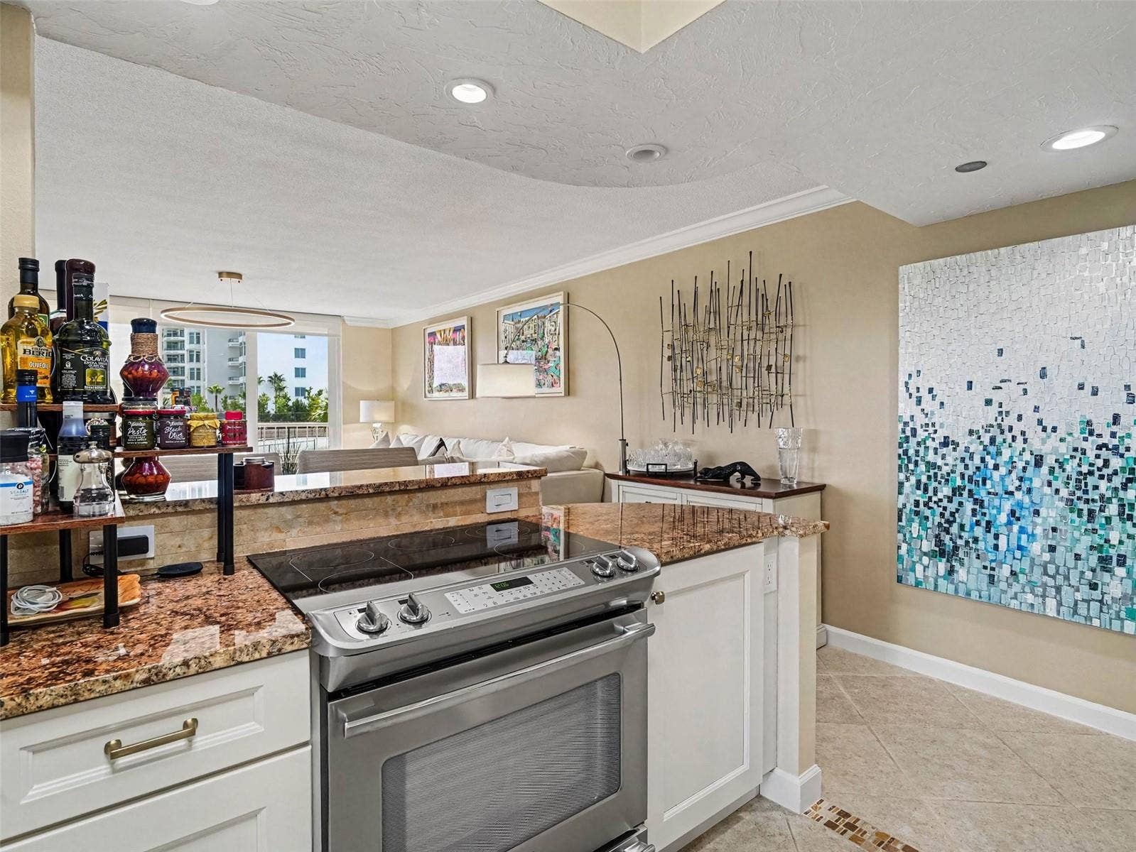 775 LONGBOAT CLUB ROAD, #304, Longboat Key, FL 34228 Kitchen opens to Living and Balcony