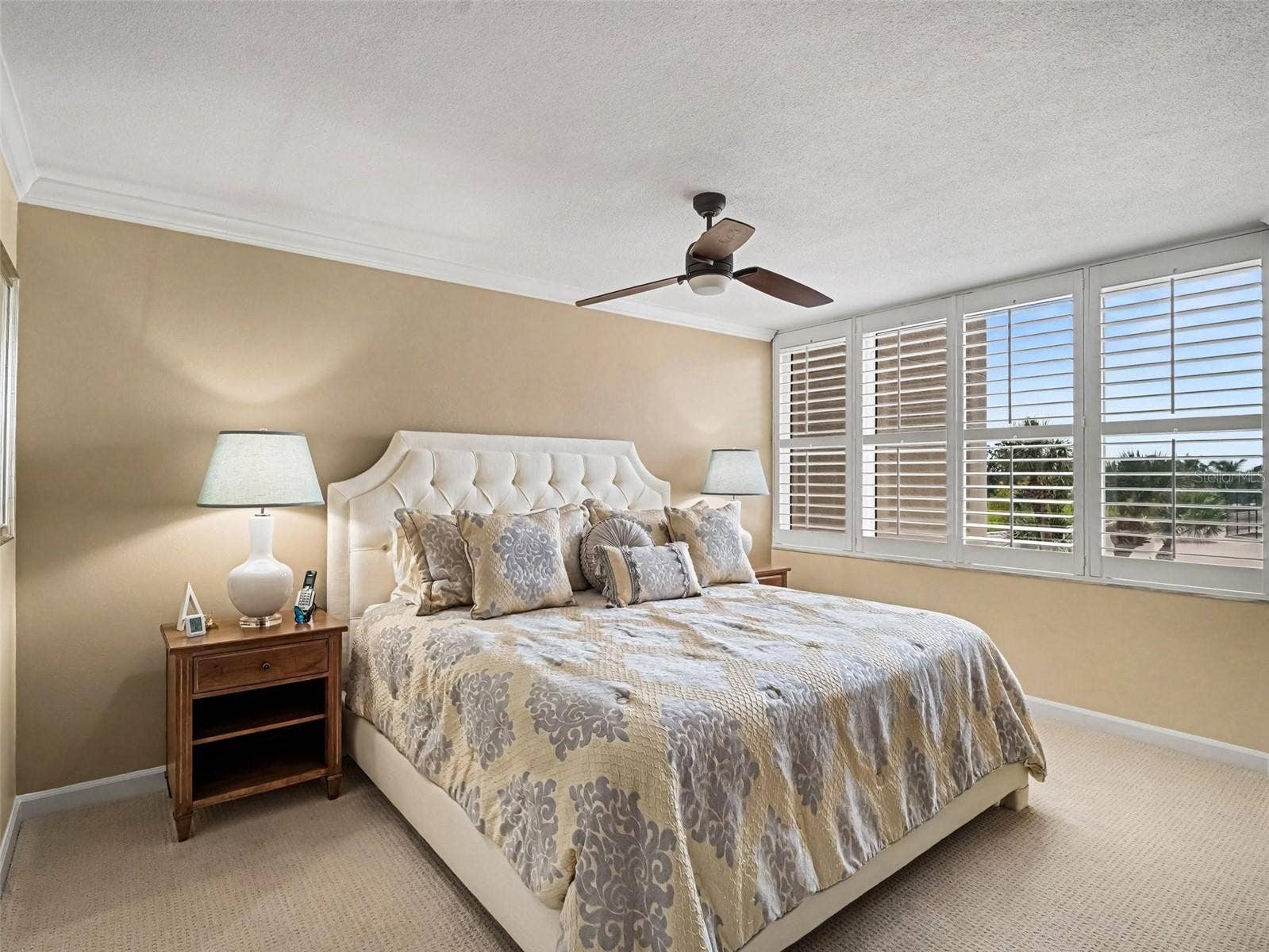 775 LONGBOAT CLUB ROAD, #304, Longboat Key, FL 34228 Primary Bedroom overlooks Golf Course