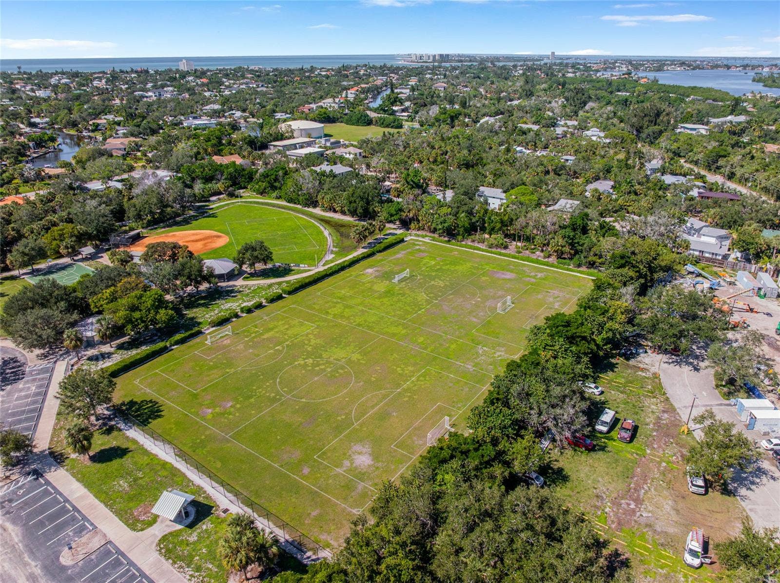 Local Siesta Key Soccer field right around the corner