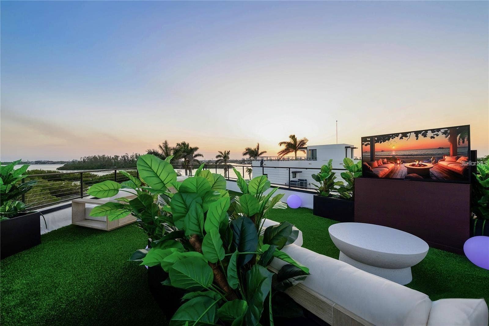 1406 TANGIER WAY, Sarasota, FL 34239 Rooftop deck, with a SunBrite TV