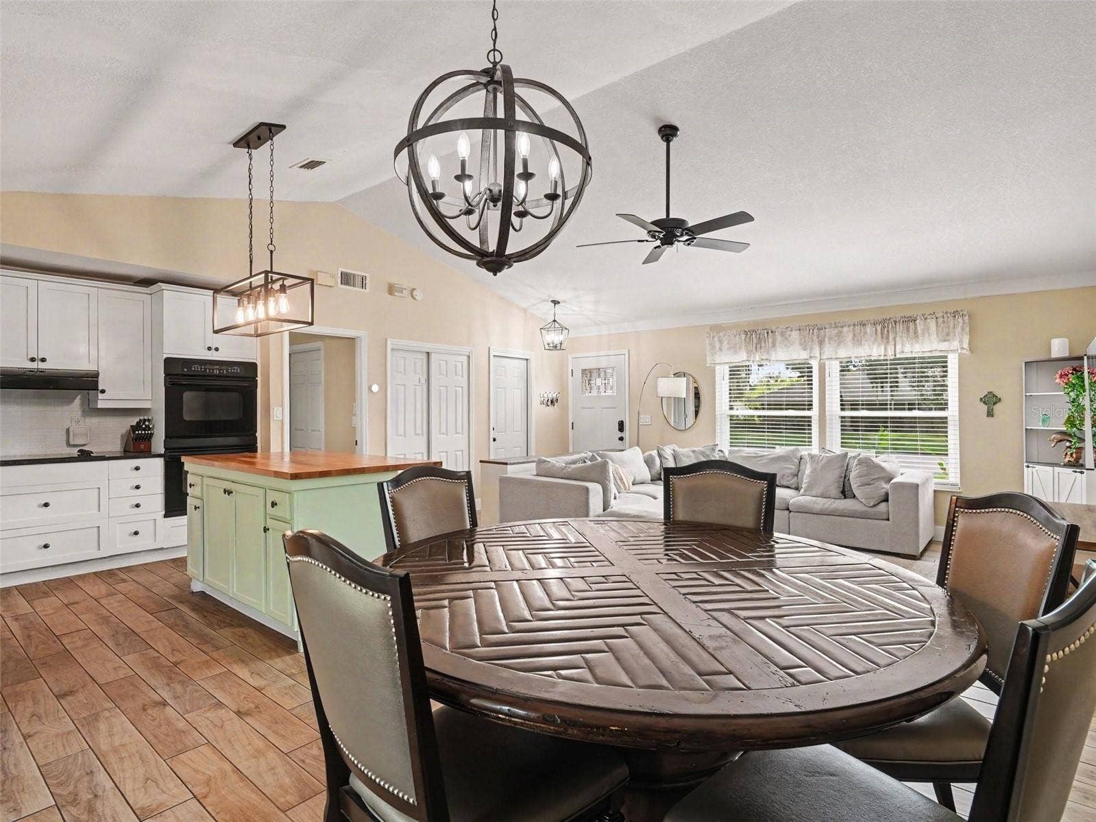 Dining, Kitchen and Living
