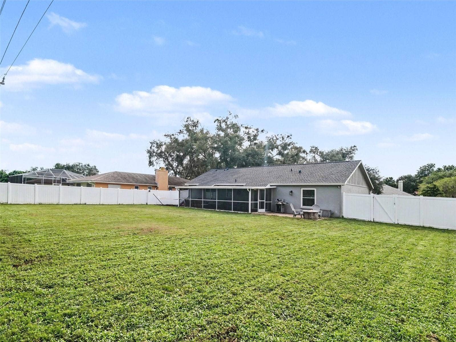 Fenced Back yard