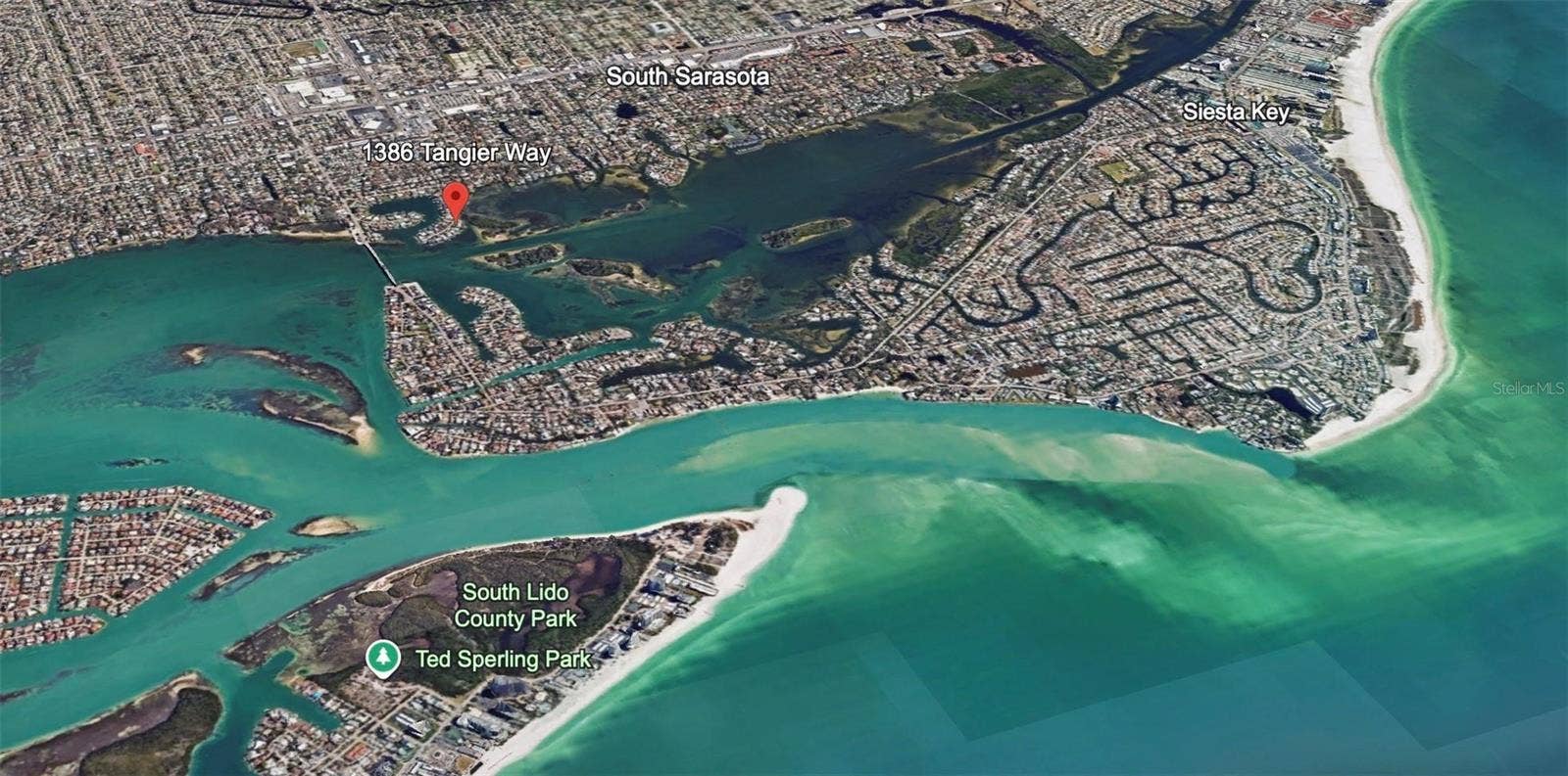 1386 TANGIER WAY, Sarasota, FL 34239 Boat out to the gulf, with no-fixed bridges