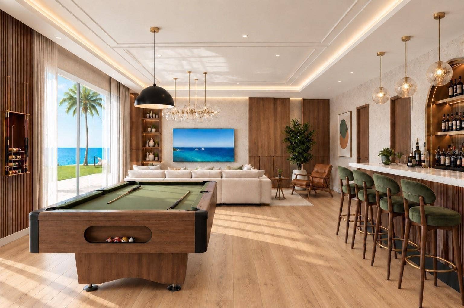 1386 TANGIER WAY, Sarasota, FL 34239 Mancave. Virtually staged.