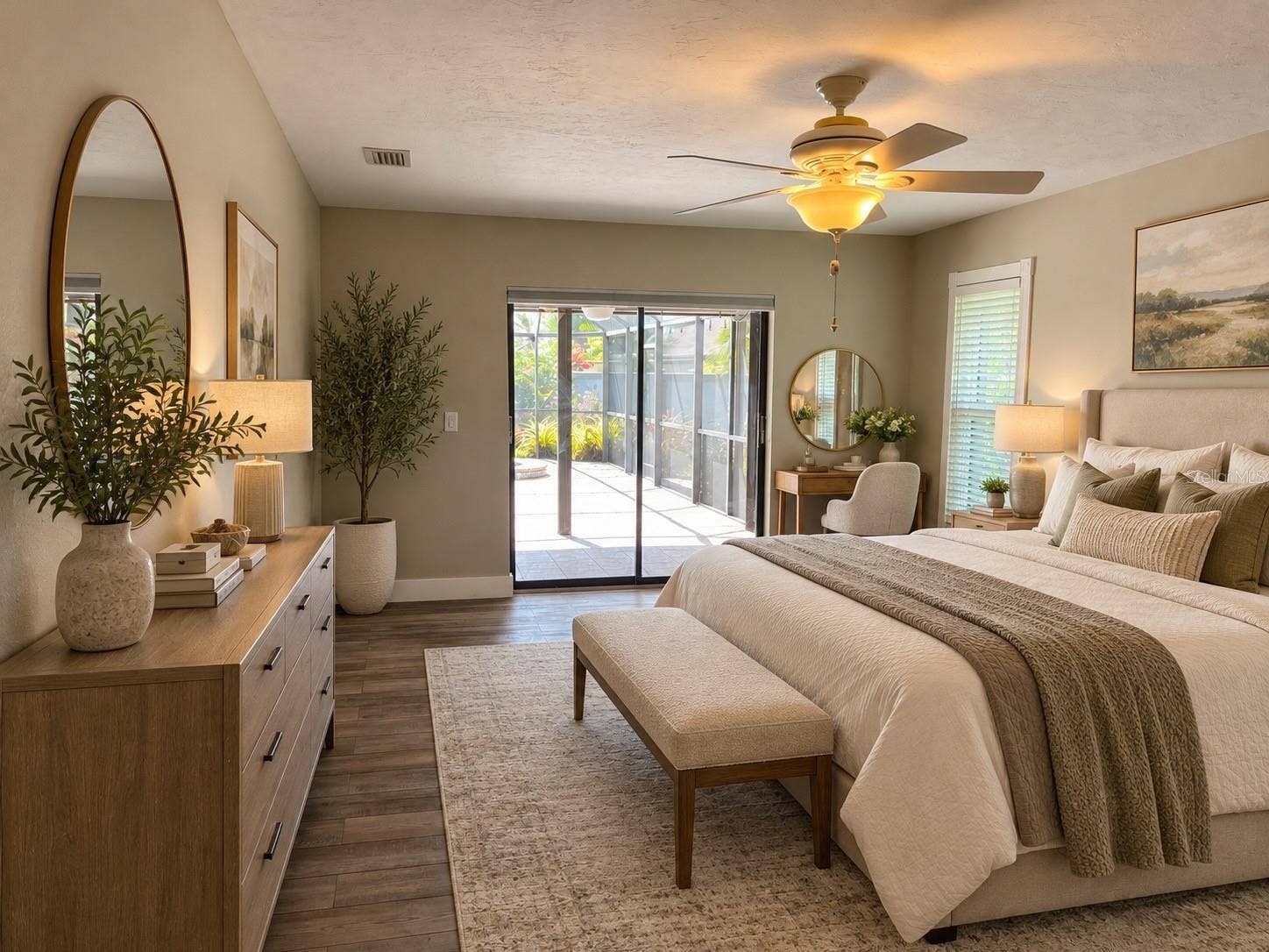 6993 COUNTRY LAKES CIRCLE, Sarasota, FL 34243 VIRTUAL Staged Primary Bedroom