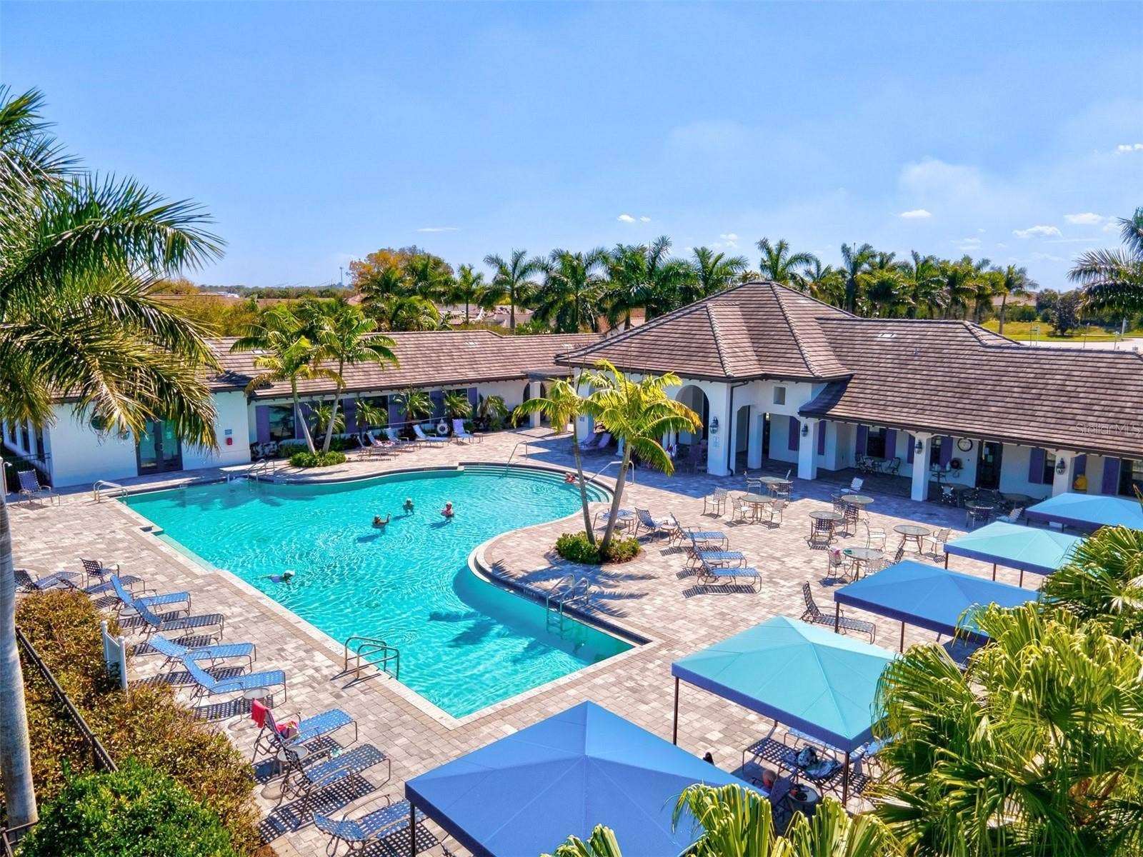 3031 SKY BLUE COVE, Bradenton, FL 34211 Clubhouse Pool w Cabanas