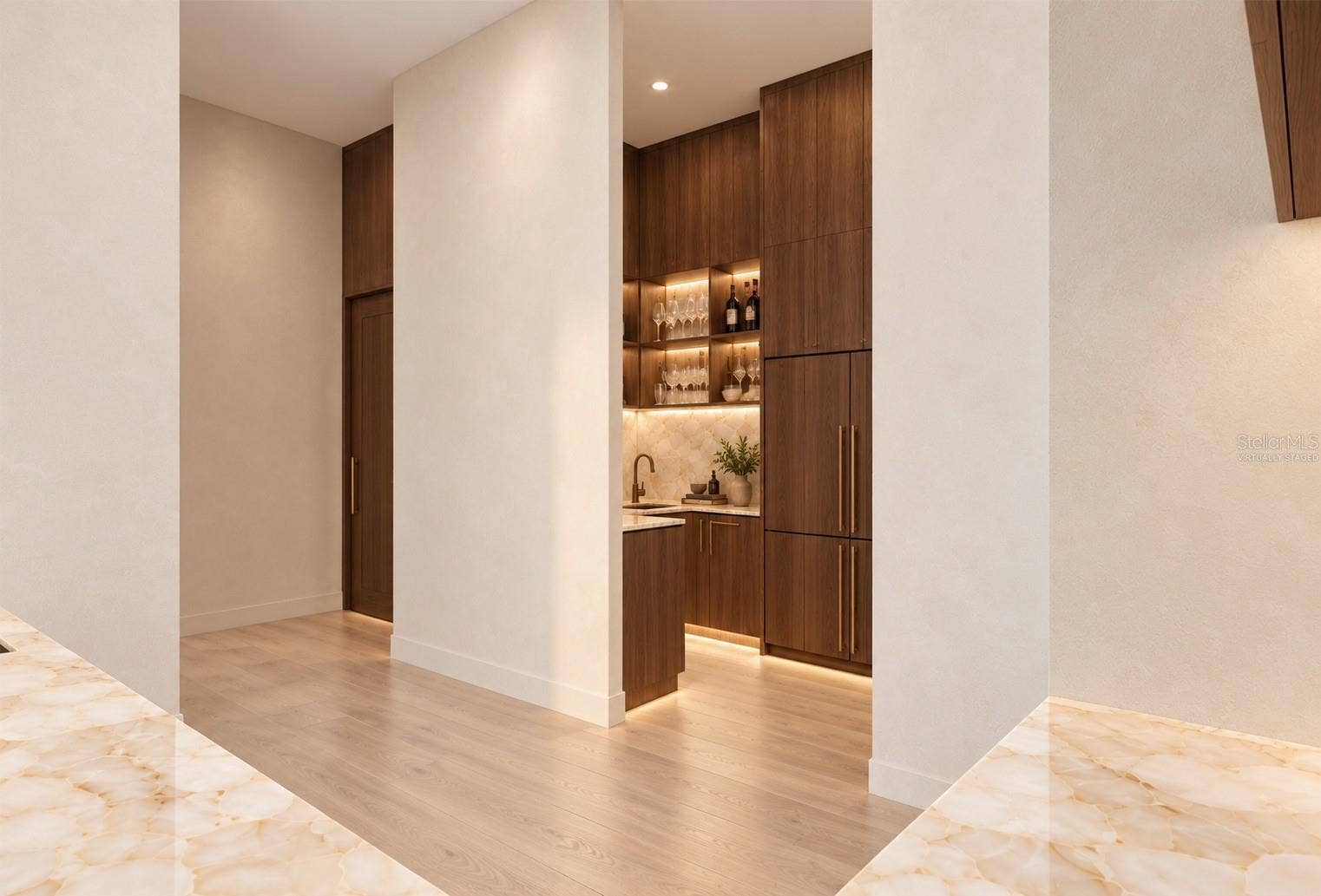 Butlers pantry. Virtually staged.
